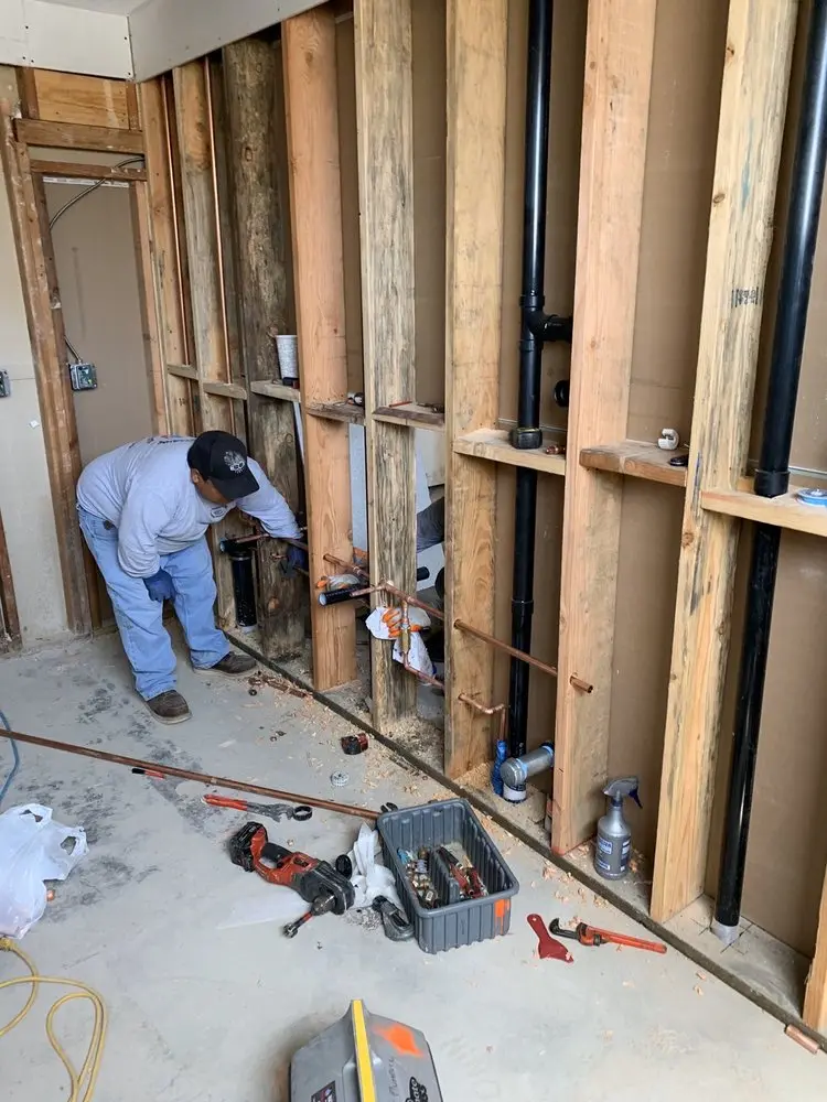 Commercial rough-in plumbing for Water Heater Replacement in Cornville